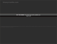 Tablet Screenshot of binarycrumbs.com